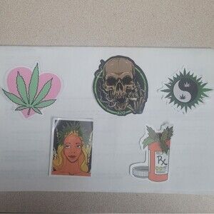 Weed Maple Leaf Pot Leaf Sticker Bundle